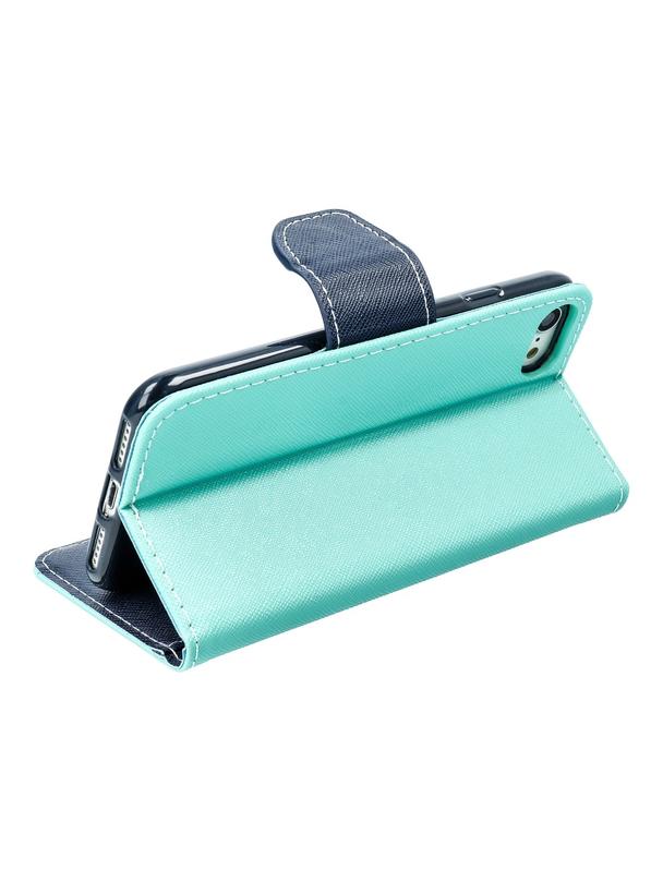 Kabura FANCY Book do SAMSUNG J5 2016 granatowo miętowy