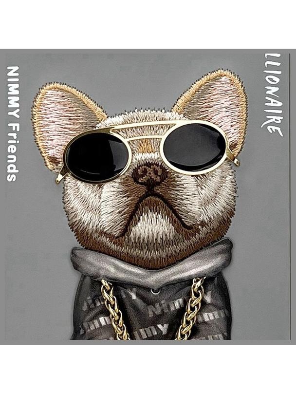 NIMMY futerał GLASSES COOL DOG do IPHONE 16 Pro szary