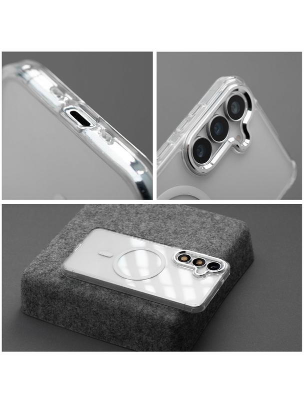 Futerał FRAME CLEAR HYBRID MAG COVER kompatybilny z MagSafe do SAMSUNG S26 Ultra transparentny
