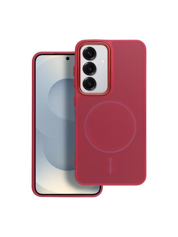 Futerał FRAME MAG COVER kompatybilny z MagSafe do SAMSUNG A56 magenta