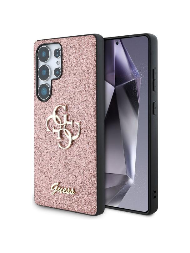 GUESS futerał do SAMSUNG S25 Ultra GUHCS25LHG4SGP (Fixed Glitter Big 4G) różowy