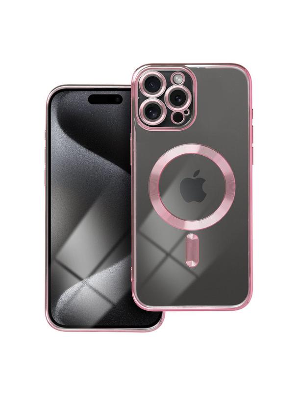 Futerał ELECTRO MAG COVER kompatybilny z MagSafe do IPHONE 15 Pro Max złoty róż