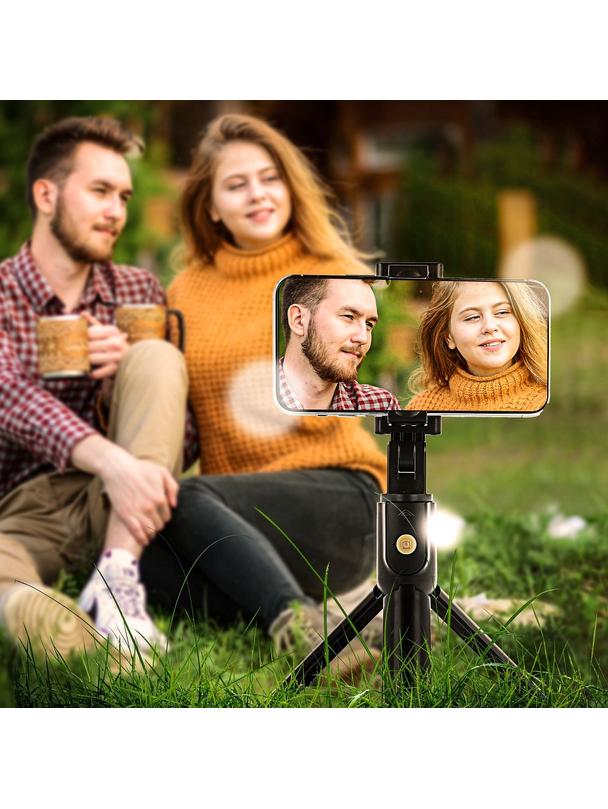 Uchwyt selfie z pilotem bezprzewodowym tripod K07 czarny