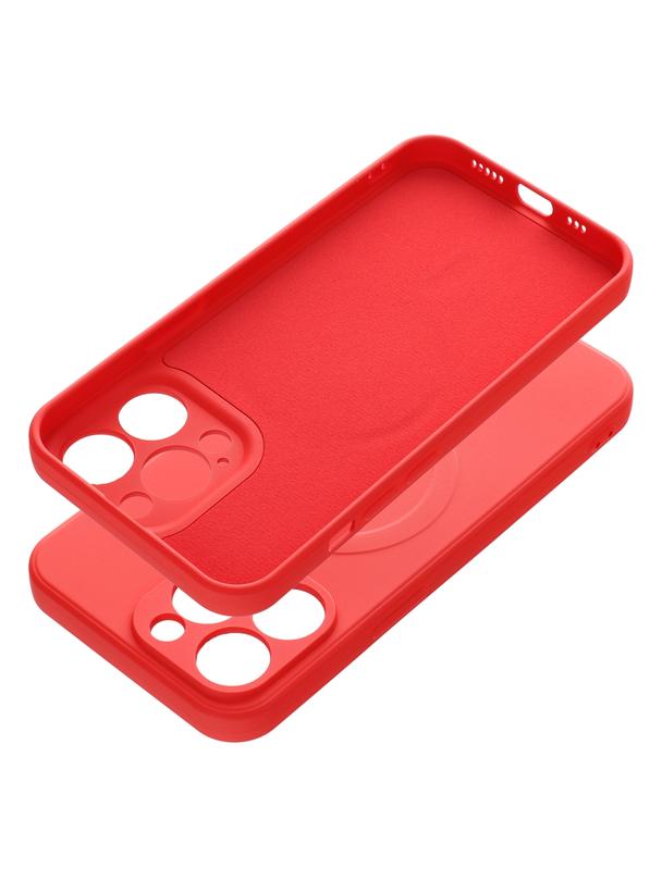 Futerał SILICONE MAG COVER kompatybilny z MagSafe do IPHONE 13 Pro czerwony