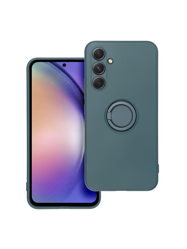 Futerał SILICONE RING do SAMSUNG A54 5G zielony