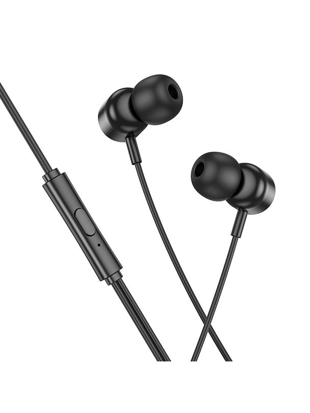 Słuchawki przewodowe douszne USB C Hoco M122 czarne