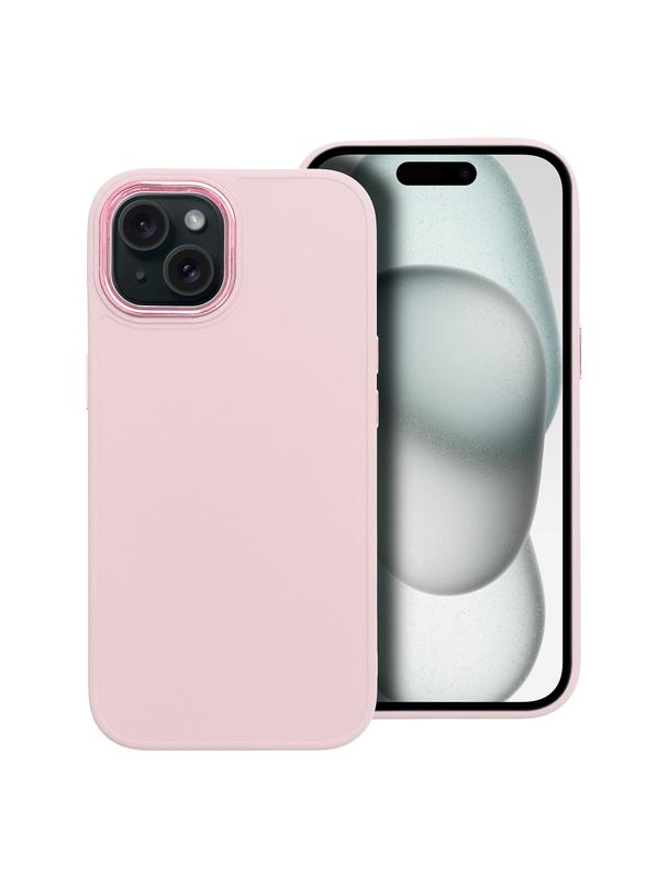 Futerał FRAME do IPHONE 15 pudrowy róż