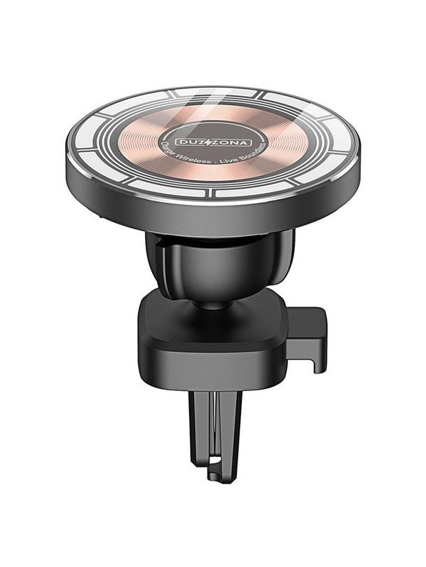 DUZZONA V2 - uchwyt samochodowy indukcyjny do kratki kompatybilny z MagSafe 15W czarny