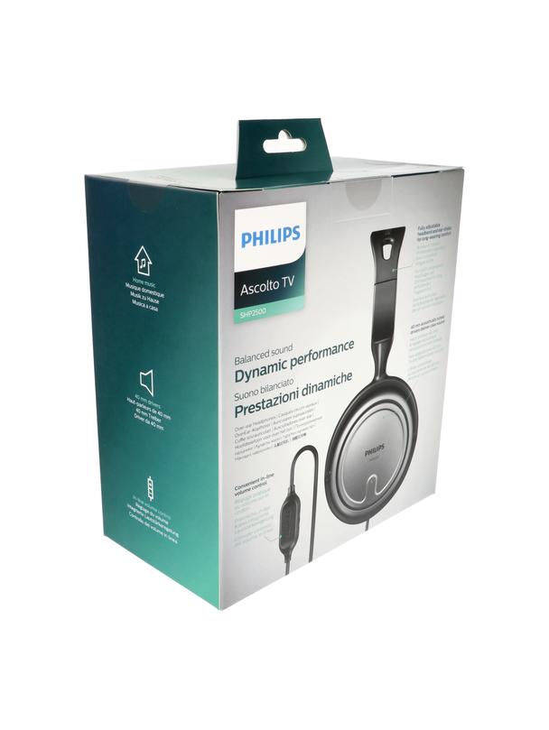 Słuchawki przewodowe nauszne Jack 3,5 mm Philips VSLUSHP2500 srebrne