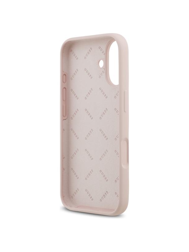 GUESS futerał do IPHONE 17 GUHCP17SSC4GSMP (Silicone W/ Big 4G Script) różowy