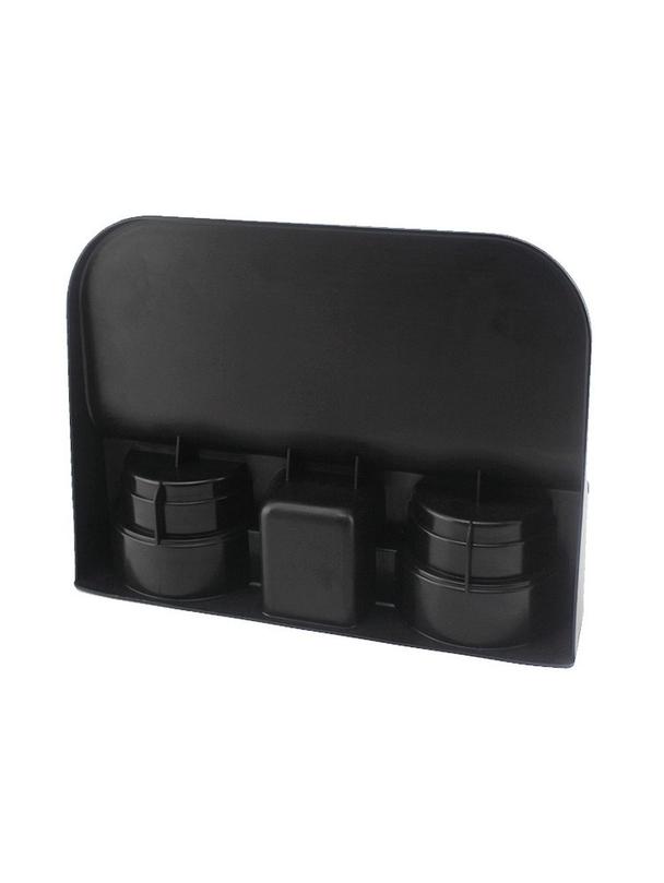 Uchwyt na kubki potrójny czarny