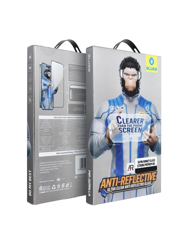 Szkło Hartowane 5D Mr. Monkey Glass - Apple iPhone 17 czarny (Strong Premium AR)