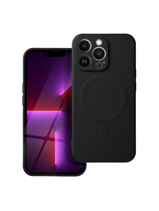 Futerał SILICONE MAG COVER kompatybilny z MagSafe do IPHONE 16e (SE 4 2025)  czarny