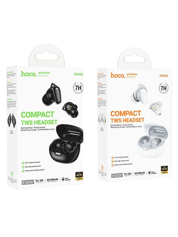 Słuchawki bezprzewodowe douszne Hoco TWS EW203 białe