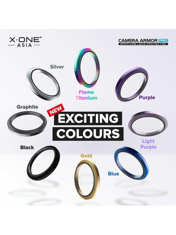 Szkło szafirowe X-ONE na obiektyw aparatu Camera Armor Pro - do iPhone 17