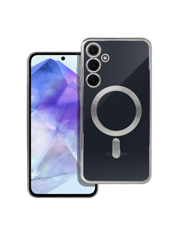 Futerał ELECTRO MAG COVER kompatybilny z MagSafe do SAMSUNG A55 srebrny