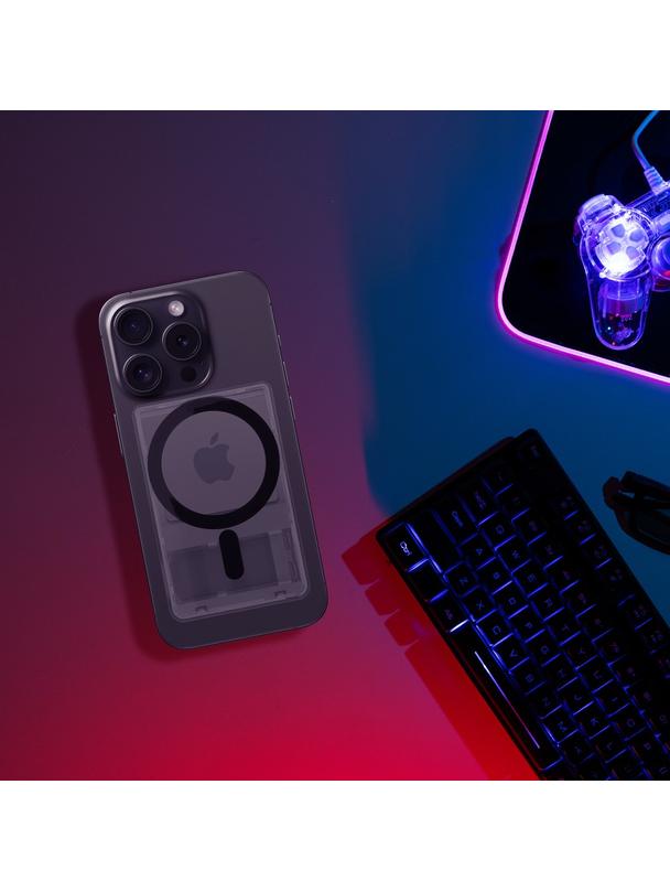 Portfel magnetyczny na karty kompatybilny z MagSafe czarny