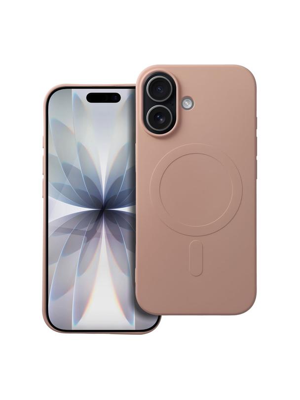 Futerał SILICONE MAG COVER (big hole) kompatybilny z MagSafe do IPHONE 17 różowy