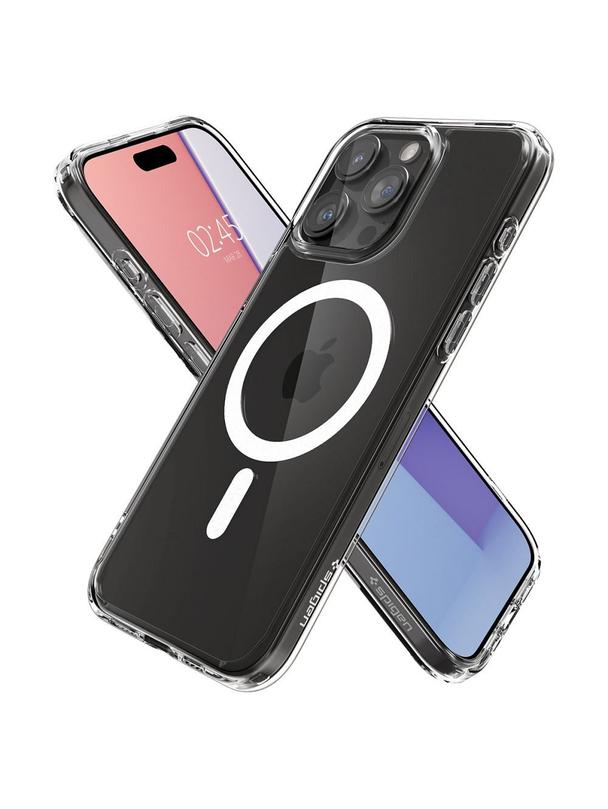 SPIGEN futerał ULTRA HYBRID MAG kompatybilny z MagSafe do IPHONE 15 Pro white