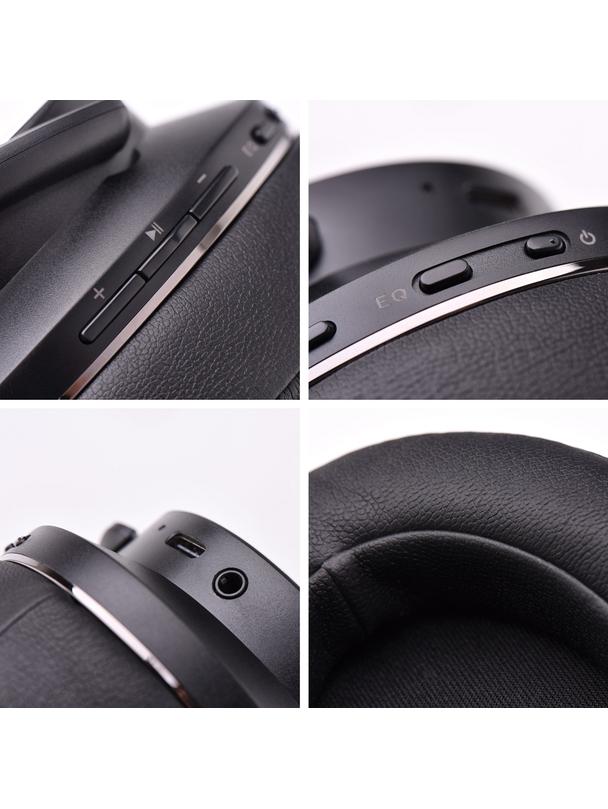 Słuchawki bezprzewodowe nauszne Doqaus Desing 1 czarne