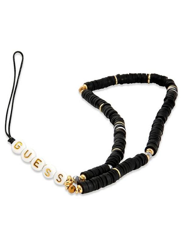 GUESS zawieszka GUSTPEARK (Heishi Beads) czarna
