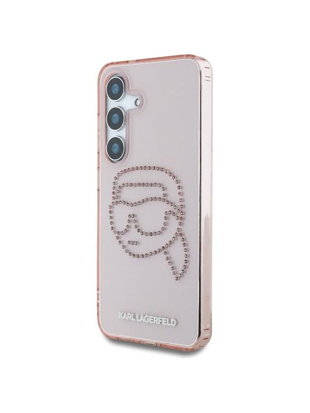 KARL LAGERFELD futerał do SAMSUNG S25 KLHCS25SHKHDCELP (IML Rhinestones K Head) różowy