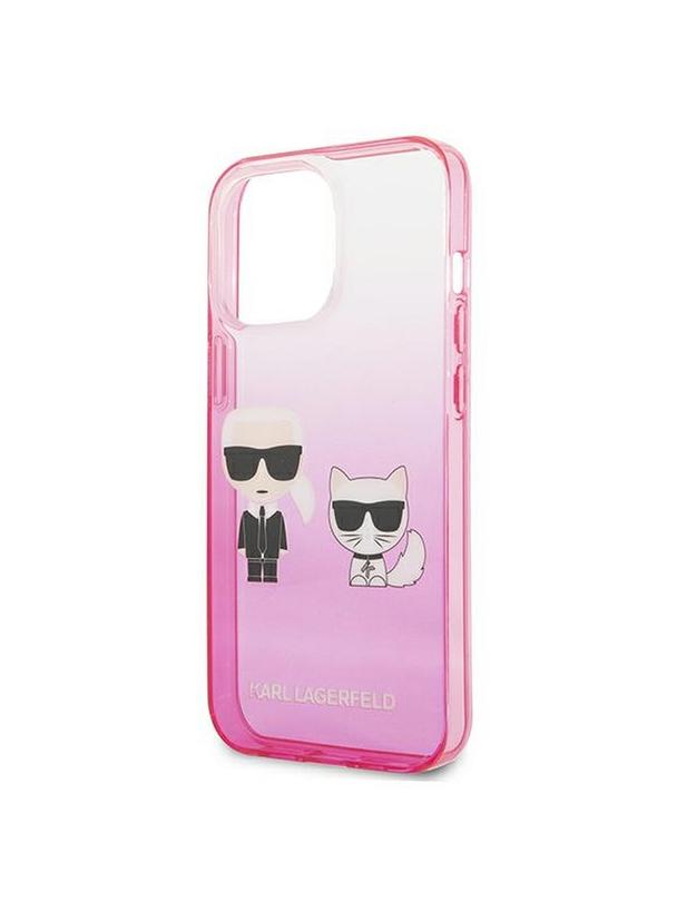 KARL LAGERFELD futerał do IPHONE 13 Pro KLHCP13LTGKCP (K Choupette Centered) różowy