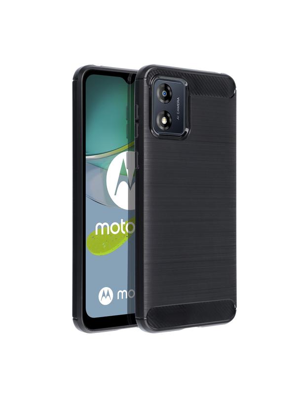 Futerał CARBON do MOTOROLA E13 czarny