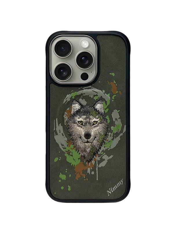 NIMMY futerał WILK kompatybilny z MagSafe do IPHONE 16 Pro Max ciemno szary