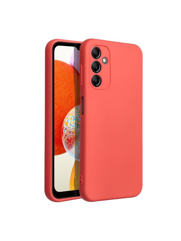 Futerał SILICONE do SAMSUNG A14 5G / A14 4G brzoskwiniowy