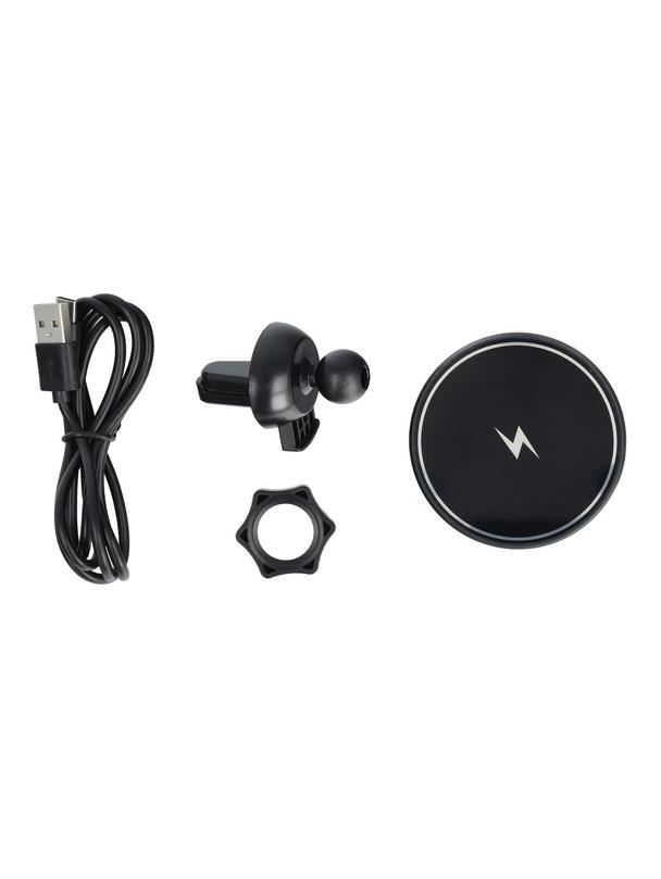 Uchwyt samochodowy magnetyczny do kratki z ładowaniem indukcyjnym kompatybilny z MagSafe 15W D7 czarny