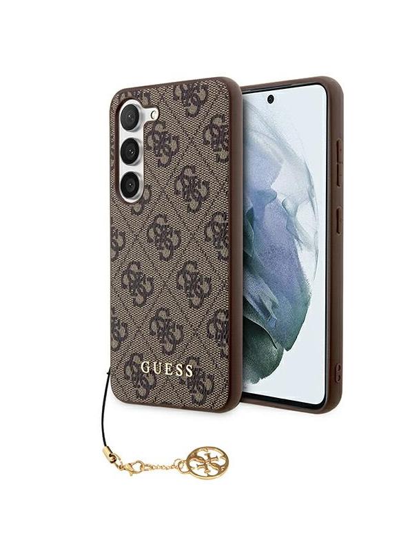 GUESS futerał do SAMSUNG S24 GUHCS24SGF4GBR (4G Charm) brązowy