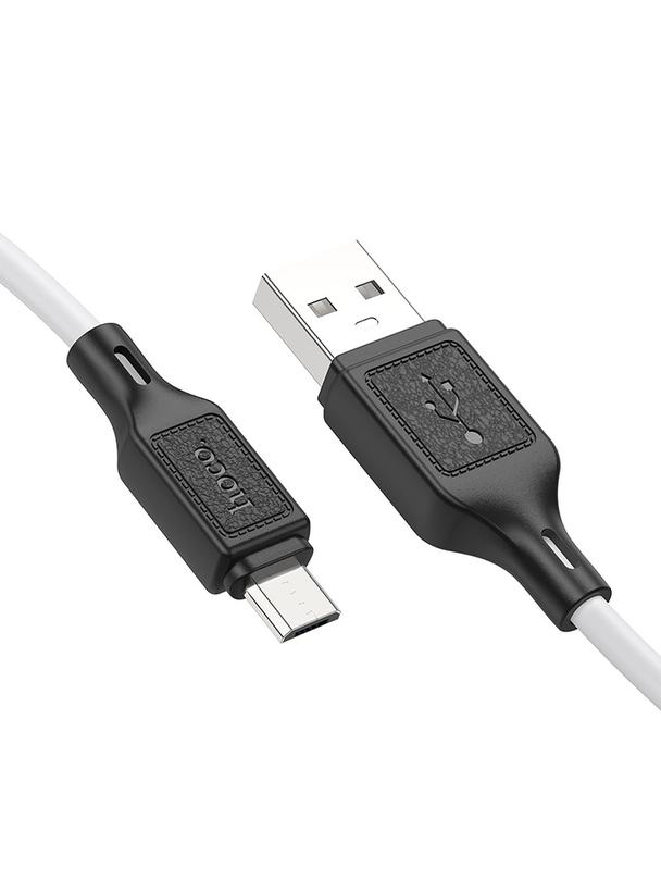 Kabel USB A do Micro USB Hoco 2,4A 1 m X90 biały