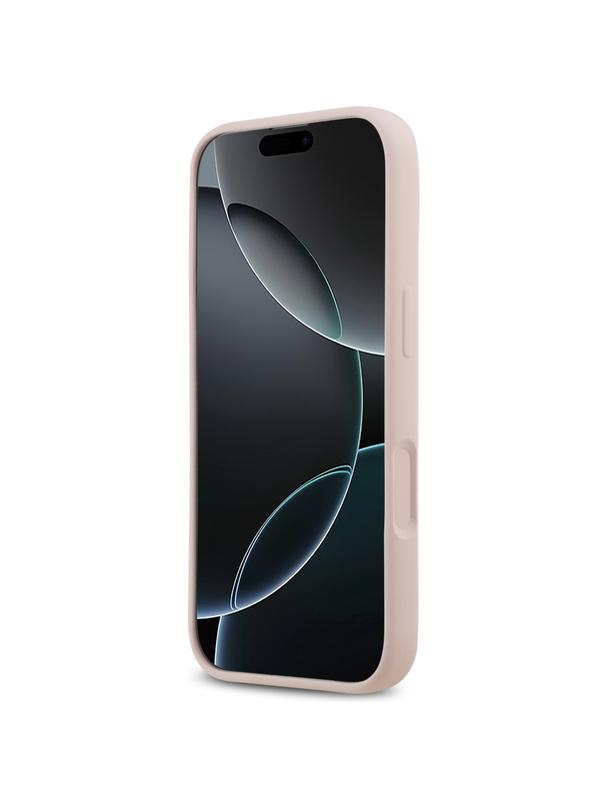 GUESS futerał do IPHONE 17 GUHCP17SSC4GSMP (Silicone W/ Big 4G Script) różowy