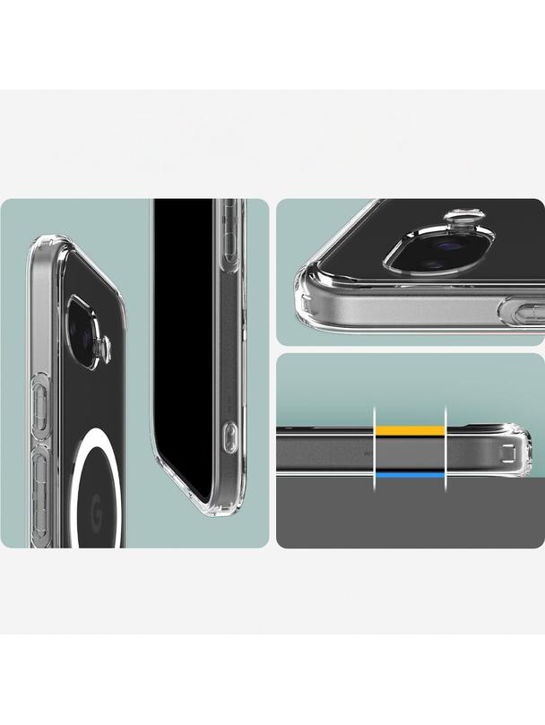 SPIGEN futerał ULTRA HYBRID MAG kompatybilny z MagSafe do GOOGLE PIXEL 9A clear/white
