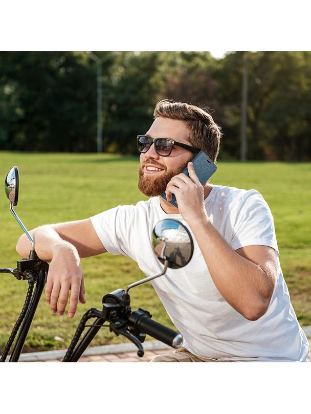 Etui na IPHONE 16 Canvas Book granatowe