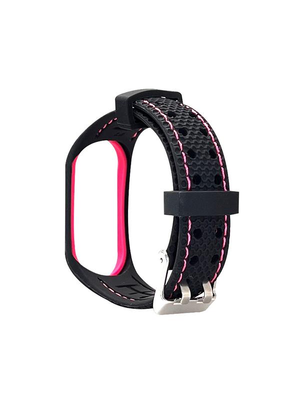 Pasek z elastomeru LIFESTYLE do XIAOMI Mi Band 5 / 6 czarny (06)