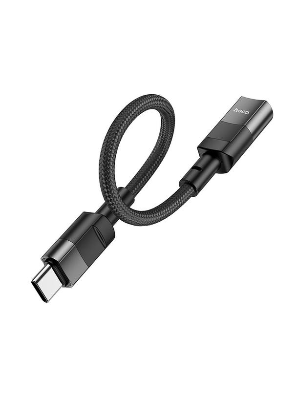 Adapter OTG USB C do Lightning Hoco 3A 0,1 m U107 czarny