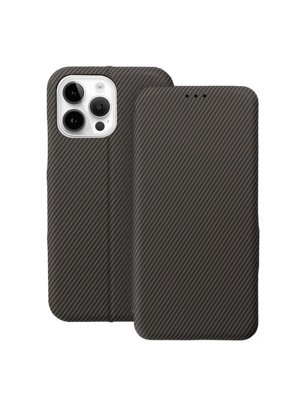 Kabura FOLIO Side Magnet do IPHONE 14 PRO MAX brązowy