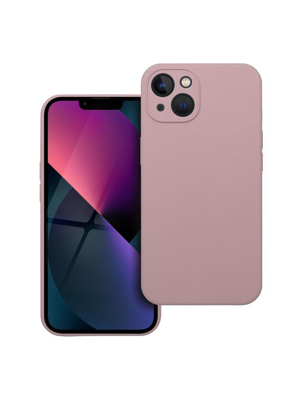 Futerał SILICONE 2mm do IPHONE 13 pudrowy róż