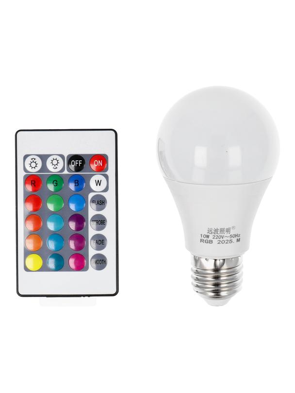 Żarówka LED RGB 10W E27 A60 wielokolorowa