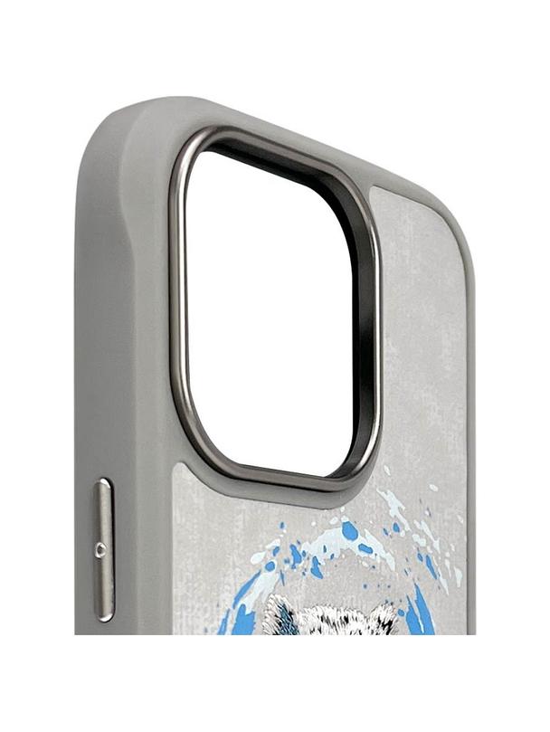 NIMMY futerał PANTERA kompatybilny z MagSafe do IPHONE 16 Pro jasno szary