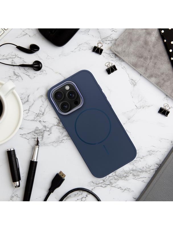 Futerał FRAME MAG COVER kompatybilny z MagSafe do IPHONE 11 granatowy
