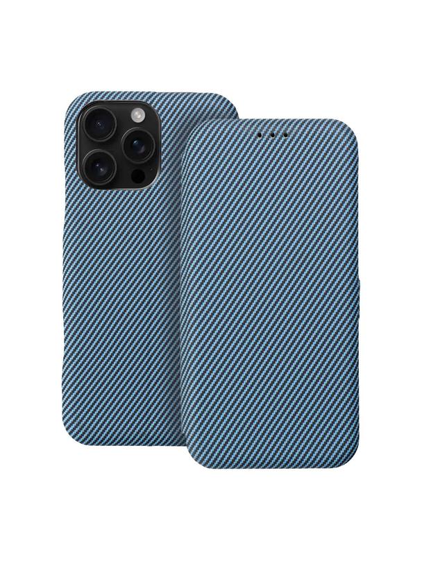 Kabura FOLIO Side Magnet do IPHONE 16 PRO MAX niebieski