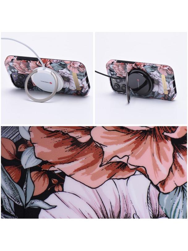 Etui na iPhone 14 Forcell F-Protect Mirage zgodny z MagSafe bloom bush