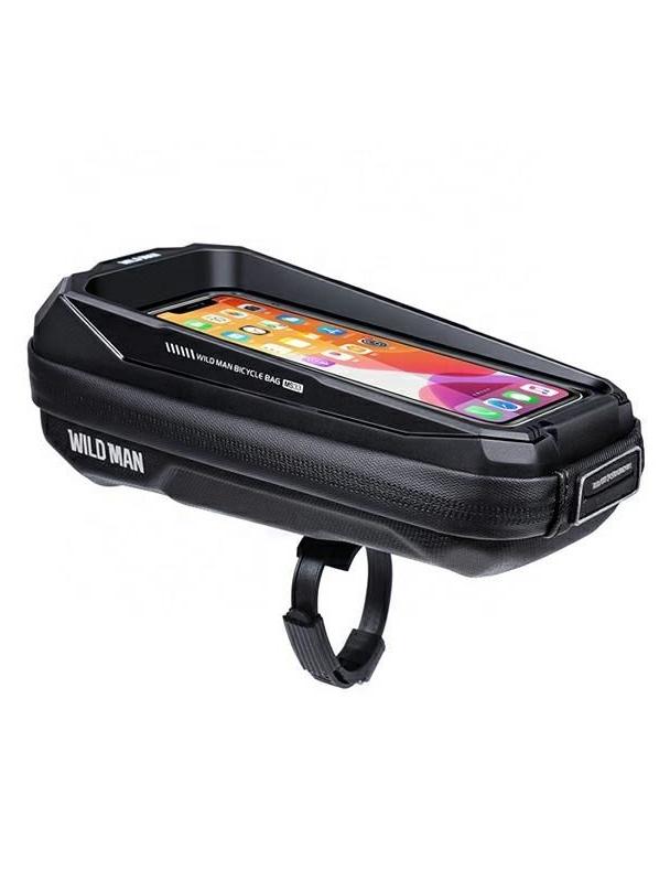 WILDMAN sakwa rowerowa na ramę na zamek 0,6L (4" - 7") MS33 czarna