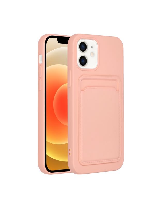 Futerał CARD CASE do IPHONE 12 różowy