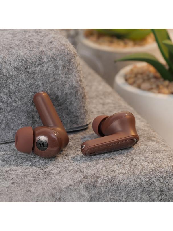 Słuchawki bezprzewodowe douszne Hoco TWS EQ23 brązowe
