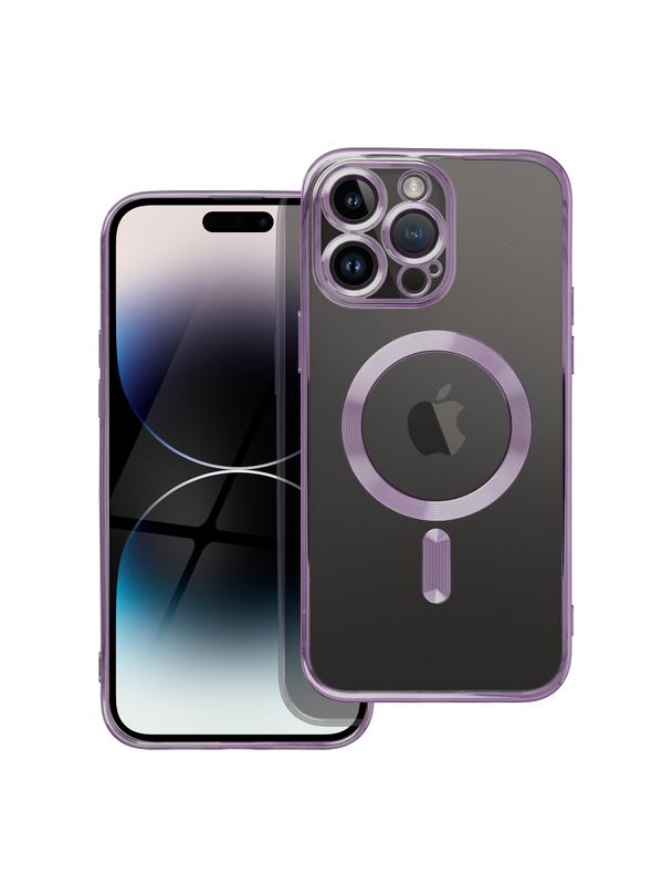 Futerał ELECTRO MAG COVER kompatybilny z MagSafe do IPHONE SE 2025 fioletowy