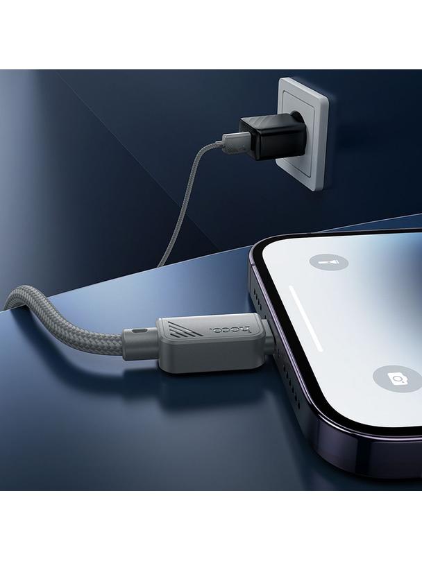 Kabel USB A do Lightning Hoco 2,4A 1 m X113 szary